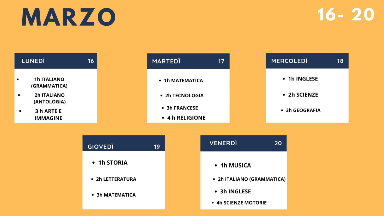 piano delle attività